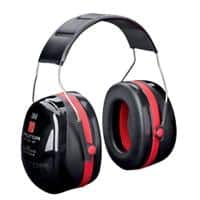 3M Ear Defenders XH001650833-EA Foam Black, Red