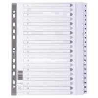 Guildhall Numerical Dividers MWD1-20Z-EW A4+ White 20 tabs paper 1 to 20