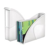 CEP Magazine Rack Gloss Polystyrene White 27 (W) x 8.5 (D) x 31 (H) cm