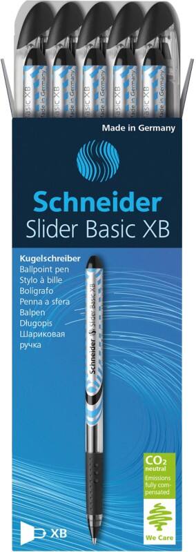 Schneider Slider Basic XB Slider Basic XB Ballpoint Pen Black 0.7 mm Extra Broad Ballpoint Pack of 10