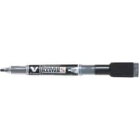 Pilot Whiteboard Marker Refill V-Board Master S with Eraser Black Pack of 10