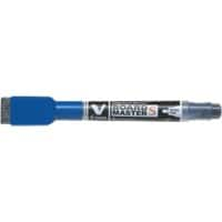 Pilot Whiteboard Marker Refill V-Board Master S with Eraser Blue Pack of 10