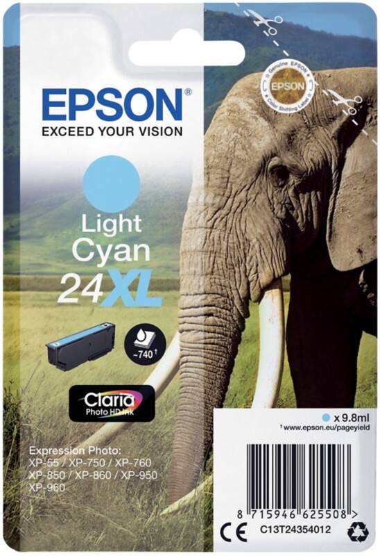 Epson 24XL Original Ink Cartridge C13T24354012 Light Cyan