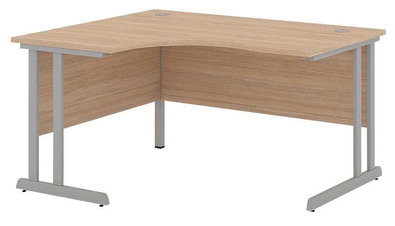 Radial Left Desk Optima C Oak 1 400 X 1 200 X 720 Mm Viking