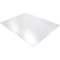 Realspace Standard Chair Mat Polyvinyl Chloride Rectangular Transparent 120 x 90 cm Hard Floor