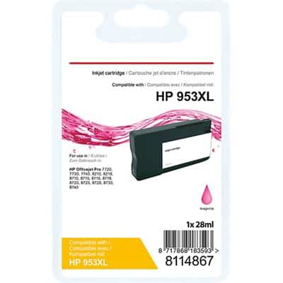 Office Depot Compatible HP 953XL Ink Cartridge F6U17AE Magenta