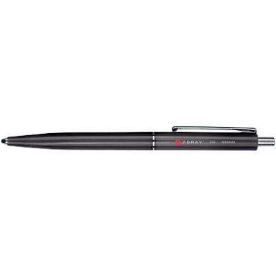 Foray X50 Retractable Ballpoint Pen Medium 0.5 mm Black Pack of 50