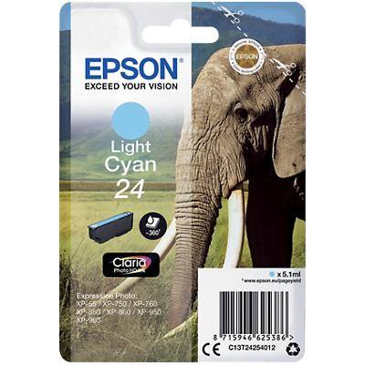 Epson 24 Original Ink Cartridge C13T24254012 Light Cyan