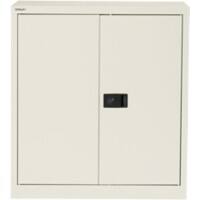 Bisley Regular Door Cupboard Lockable with 1 Shelf Steel E402A01ab9 914 x 400 x 1000mm Chalk