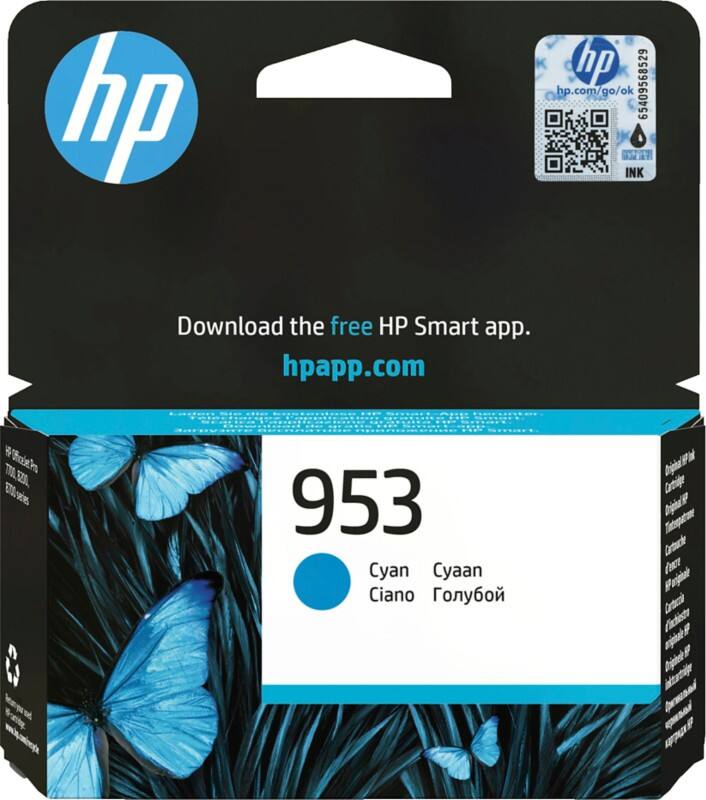 HP 953 Original Ink Cartridge F6U12AE Cyan