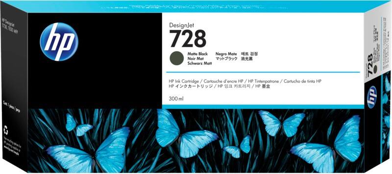 HP 728 Original Ink Cartridge F9J68A Black