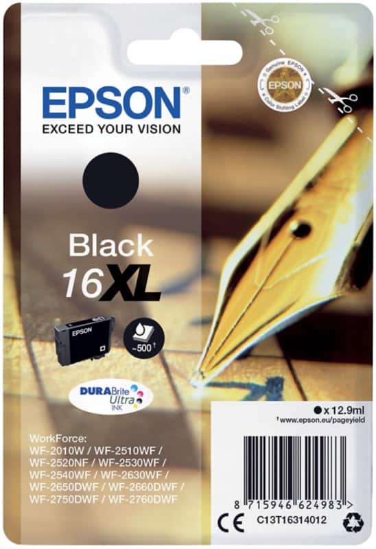 Epson 16XL Original Ink Cartridge C13T16314012 Black