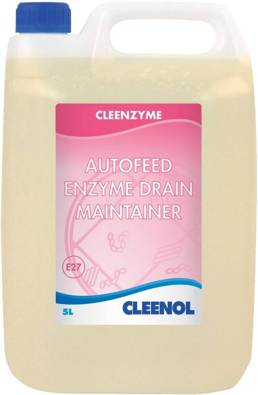 Cleenol Cleenzyme Autofeed Enzyme Drain Maintainer 5L 2 Bottles