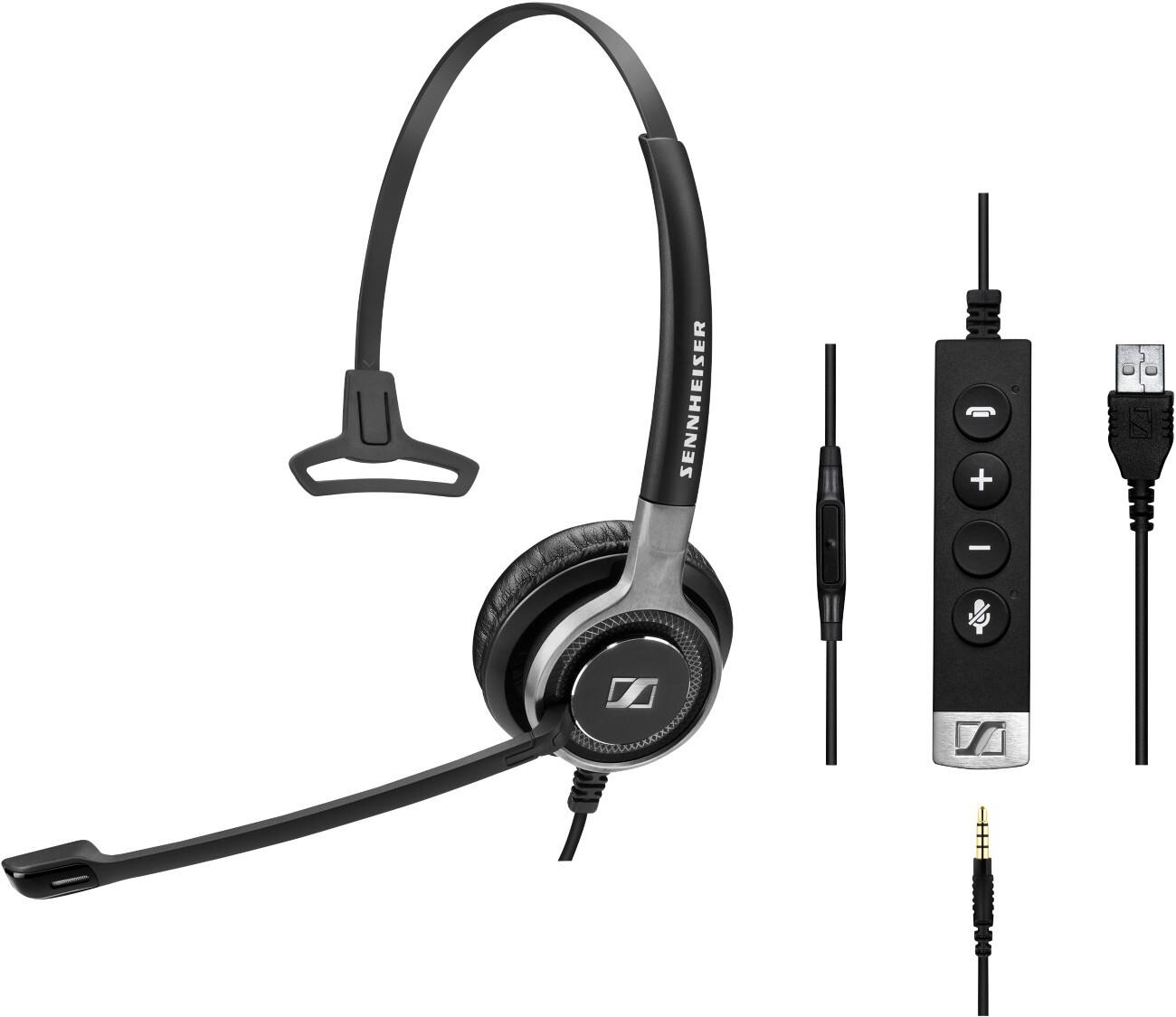 EPOS Impact 600 Series Wired Headset Over-the-head USB with Microphone Mono SC 635 USB Black