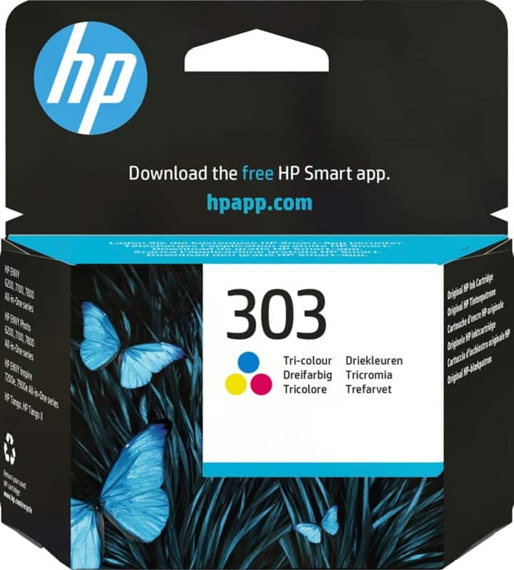 HP 303 Original Ink Cartridge T6N01AE Cyan, Magenta, Yellow