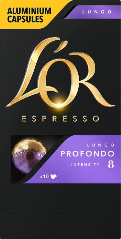L'OR Espresso Lungo Profondo Coffee Nespresso* Capsules Pack of 10
