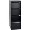 Bisley Steel Filing Cabinet with 4 Lockable Drawers 470 x 622 x 1,321 mm Black