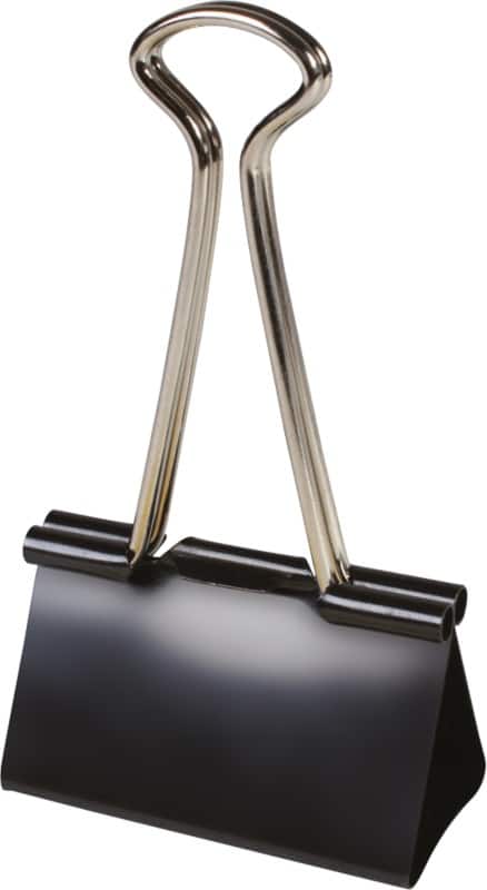 Viking Foldback Clips 50mm Black Pack of 12