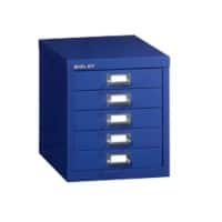 Bisley Desktop Drawer H125NL-AY7 5 Drawers Blue 279 x 380 x 325 mm