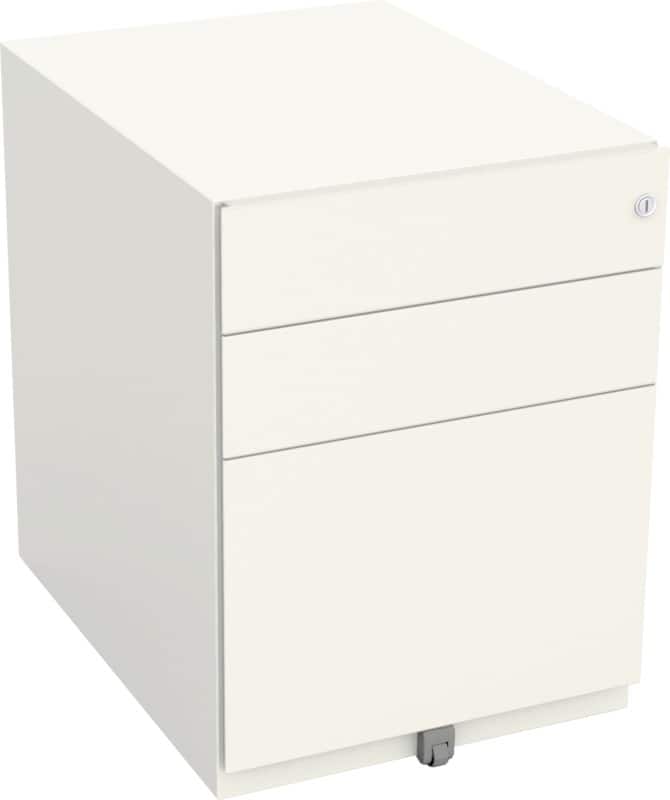 Bisley Mobile Pedestal Note 2 Drawers White 420 x 565 x 565 mm