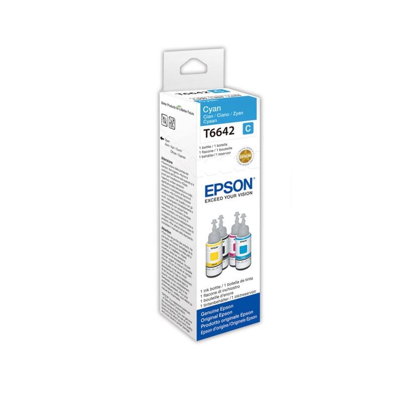 Epson T6642 Original Ink Cartridge C13T664240 Cyan
