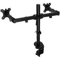 ewent EW1512 Double LCD Desk Support Height Adjustable Up to 32 inch Black