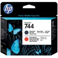 HP 744 Original Printhead F9J88A Matte Black, Chromatic Red