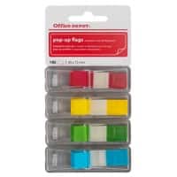 Office Depot Index Flags 12 x 45 mm Assorted 35 x 4 Pack