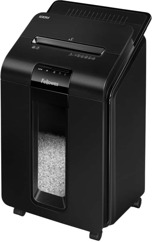 Fellowes AutoMax 100M Shredder 100 Sheets Mini Cut Security Level P-4, T-4 23 L