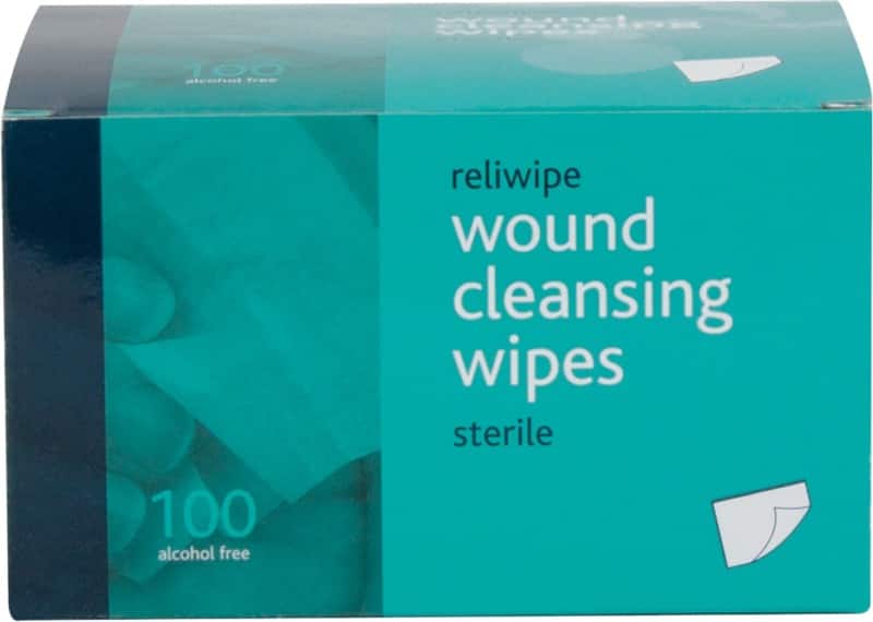 Sterile Alcohol-Free Wound Cleansing Wipes 745 Pack of 100