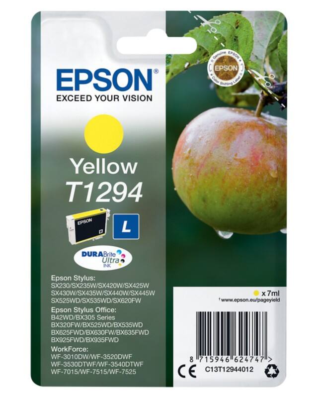 Epson T1294 Original Ink Cartridge C13T12944012 Yellow