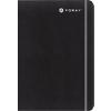 Foray Notebook Executive A5 Ruled Casebound PU (Polyurethane) Soft Cover Black Perforated 200 Pages 100 Sheets