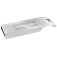 Integral USB 3.0 Flash Drive Metal Arc 128 GB Silver