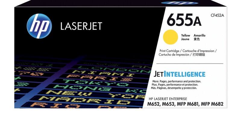 HP 655A Original Toner Cartridge CF452A Yellow