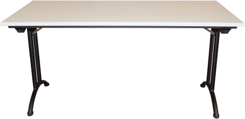 Realspace Standard Rectangular Folding Table Steel, Wood Grey 1,600 x 800 x 750 mm