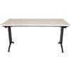 Realspace Standard Rectangular Folding Table Steel, Wood Grey 1,600 x 800 x 750 mm