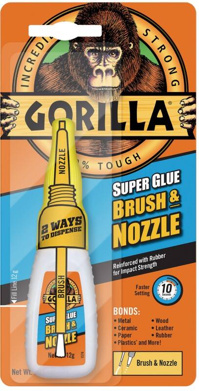 Gorilla Super Glue Permanent Liquid Transparent Liquid 12 g